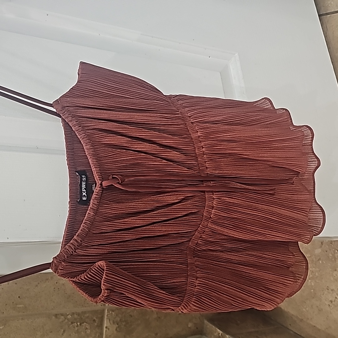 Small Burnt Orange Express Crop Top